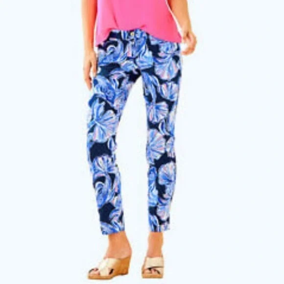 LILLY PULITZER NWT Seashell Pants Size 0 Pretty Feminine Dainty Summer - Picture 6 of 6